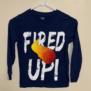 Carter's Dark Blue 'Fired Up' Graphic Tee